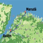 Localização geográfica da ilha - norte de Belém